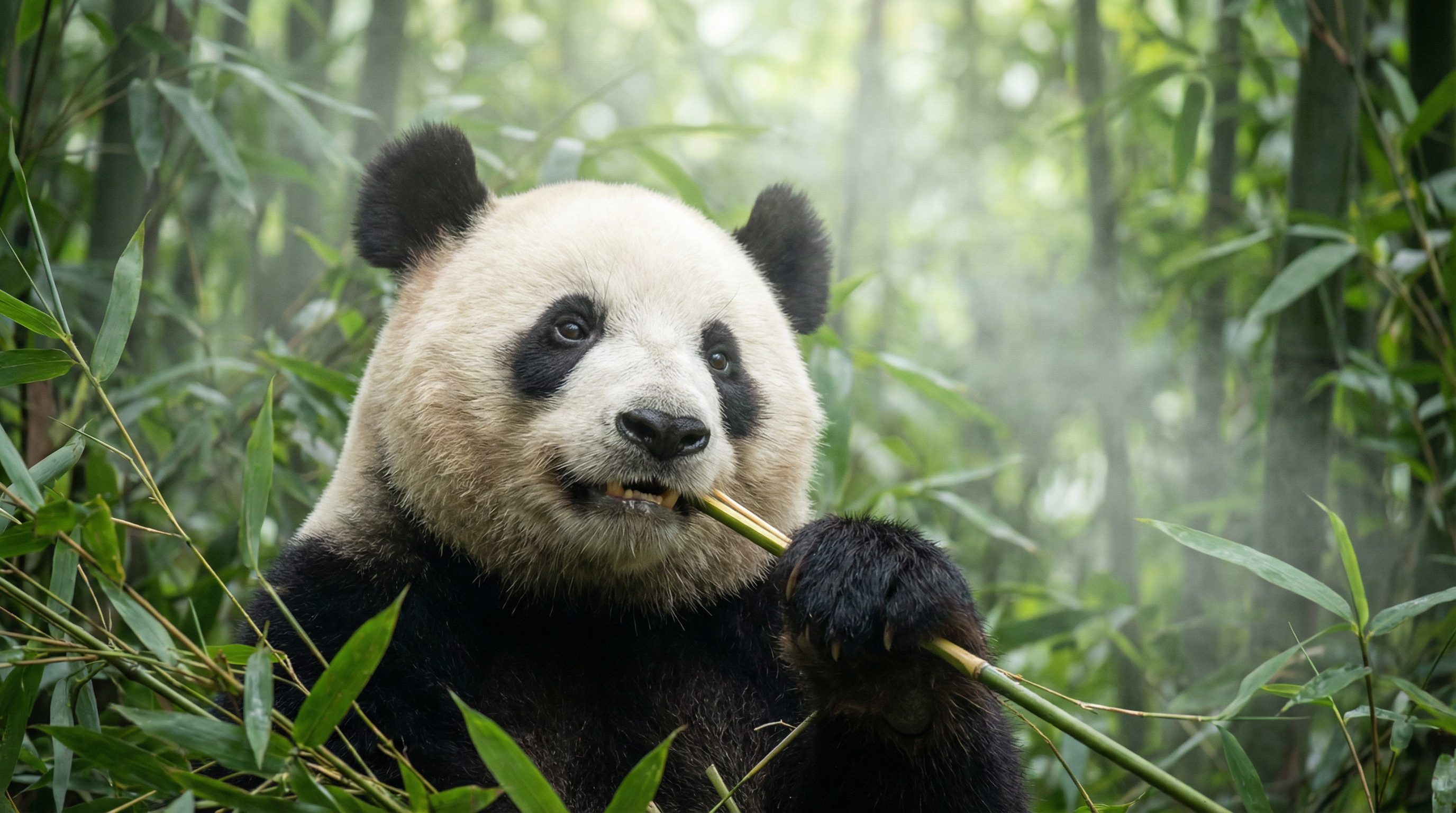 91视频：大熊猫吃竹子视频教程